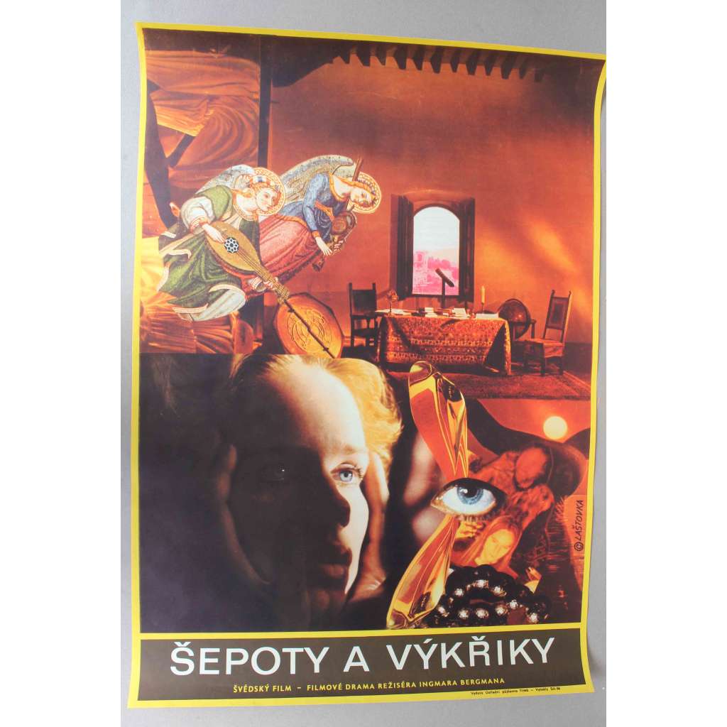 Šepoty a výkřiky 1972 (filmový plakát, drama, režie Ingmar Bergman, hrají Harriet Andersson, Kari Sylwan, Ingrid Thulin, Liv Ullmann, Anders Ek) Šepoty a výkřiky 1972 (filmový plakát, drama, režie Ingmar Bergman, hrají Harriet Andersson, Kari Sylwan, Ingrid Thulin, Liv Ullmann, Anders Ek)