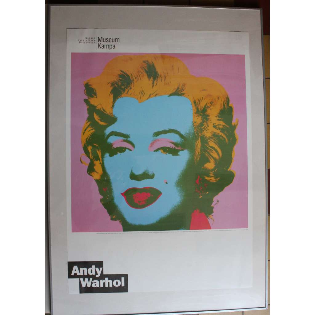 Andy Warhol (výstavní plakát, Pop art, Marilyn Monroe; Museum Kampa) + rám [doprava bude řešena individuálně]
