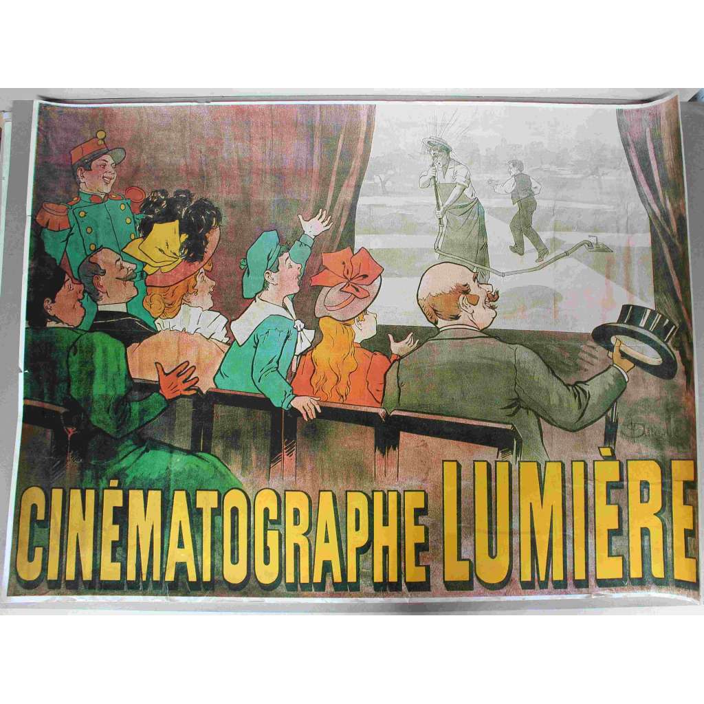 Cinématographe Lumiére (Kinematograf Lumière, plakát - Francie, film, kino; secesní plakát - reprodukce) Cinématographe Lumiére (Kinematograf Lumière, plakát - Francie, film, kino; secesní plakát - reprodukce)