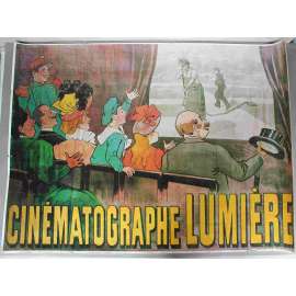Cinématographe Lumiére (Kinematograf Lumière, plakát - Francie, film, kino; secesní plakát - reprodukce) Cinématographe Lumiére (Kinematograf Lumière, plakát - Francie, film, kino; secesní plakát - reprodukce)