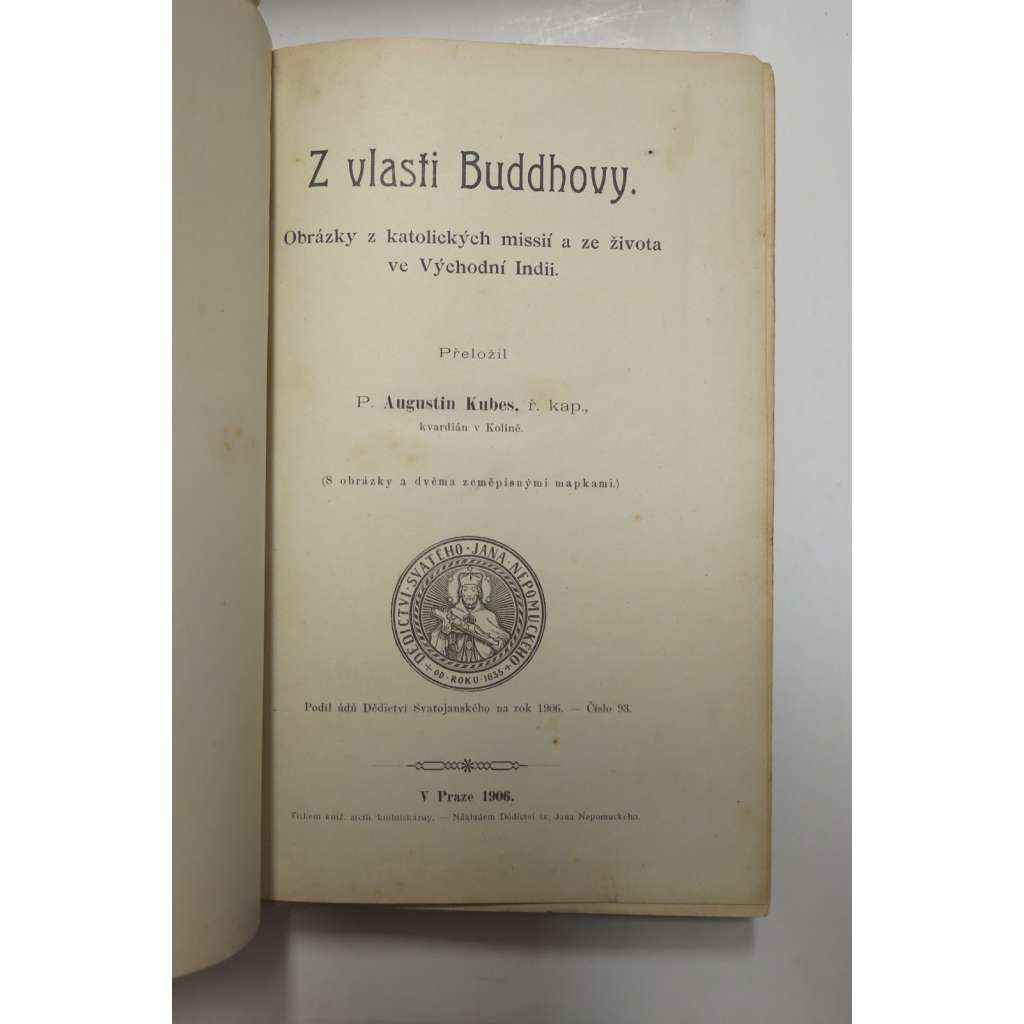 Z vlasti Buddhovy (Indie, Srí Lanka, cestopis) Obrázky z katolických missií a ze života ve Východní Indii