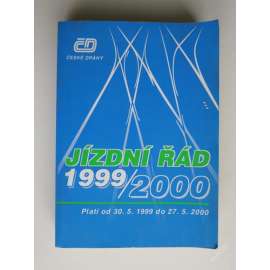 Jíždní řád ČD 1999-2000 (České dráhy, železnice, vlaky)