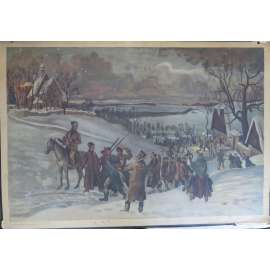 Rtyně v Podkrkonoší, selské povstání roku 1775 - dějepis - školní plakát, výukový obraz - Vzbouření selského lidu před Rtyňskou rychtou