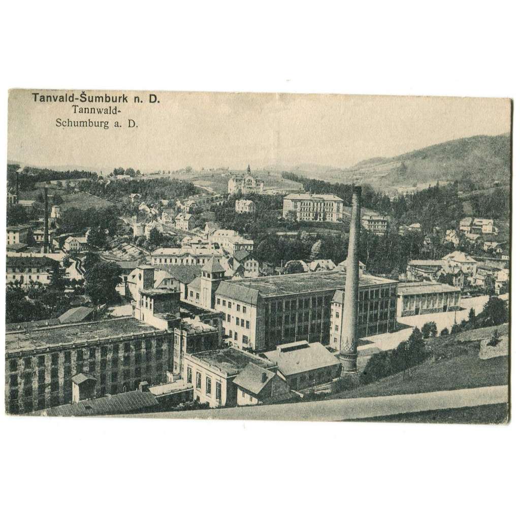 Tanvald - Šumburk, Jablonec nad Nisou, továrna.
