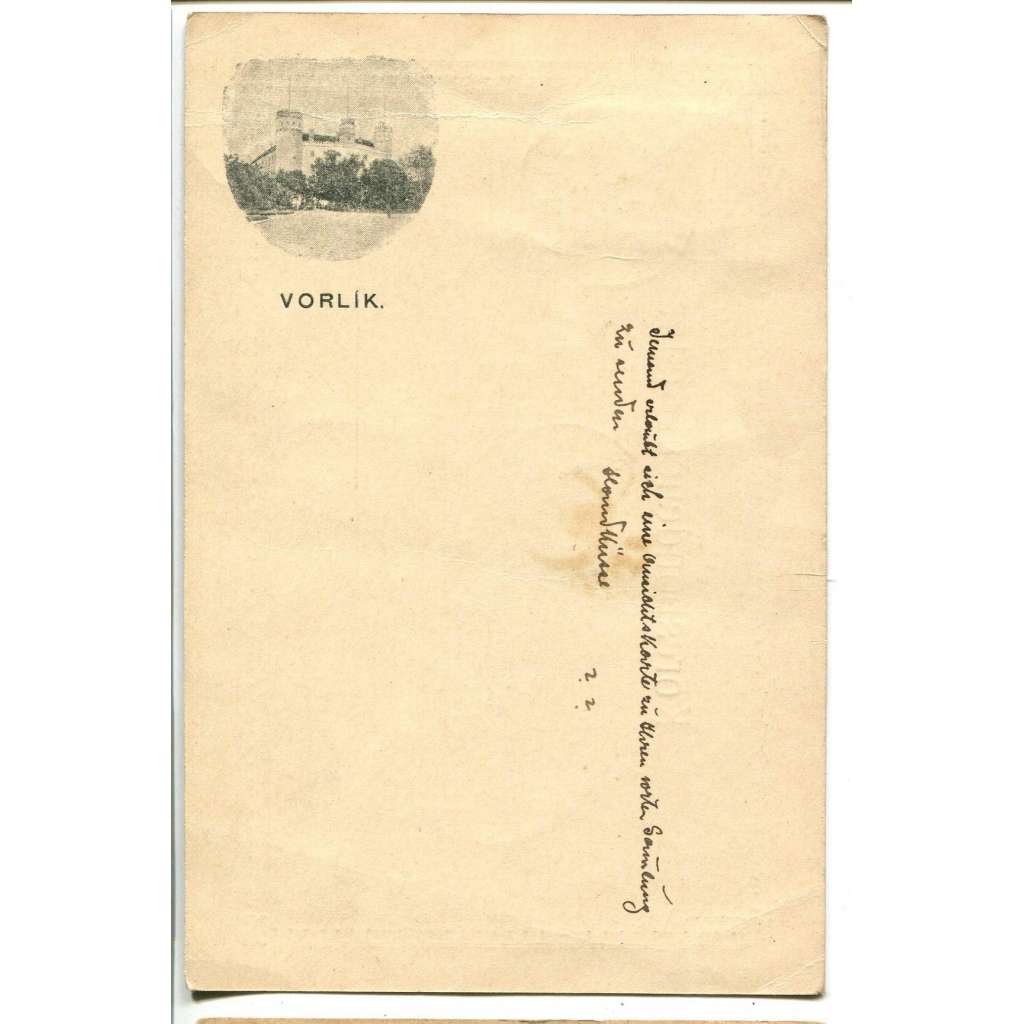 Orlík, Písek, prošlá 1897