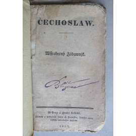 Čechoslaw, všeobecný zábavník Čechoslav 1830 (jedno číslo)
