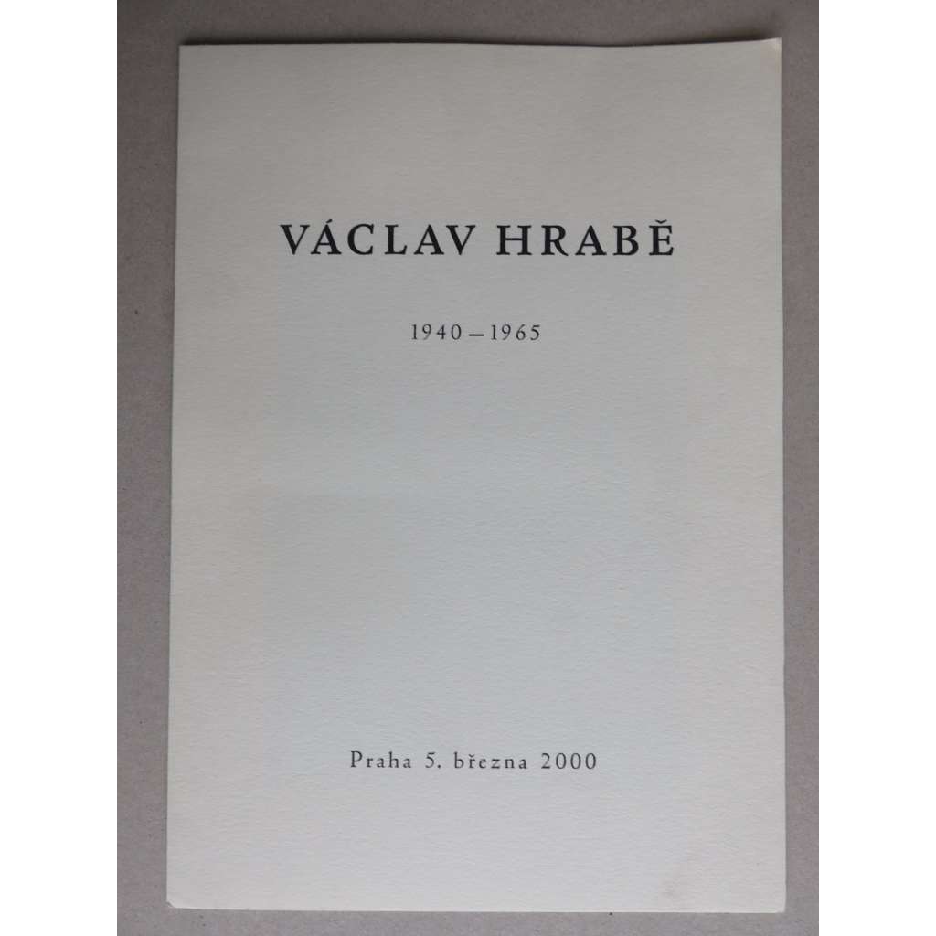 Václav Hrabě 1940-1965 - (hnědý lept Pileček) 2000