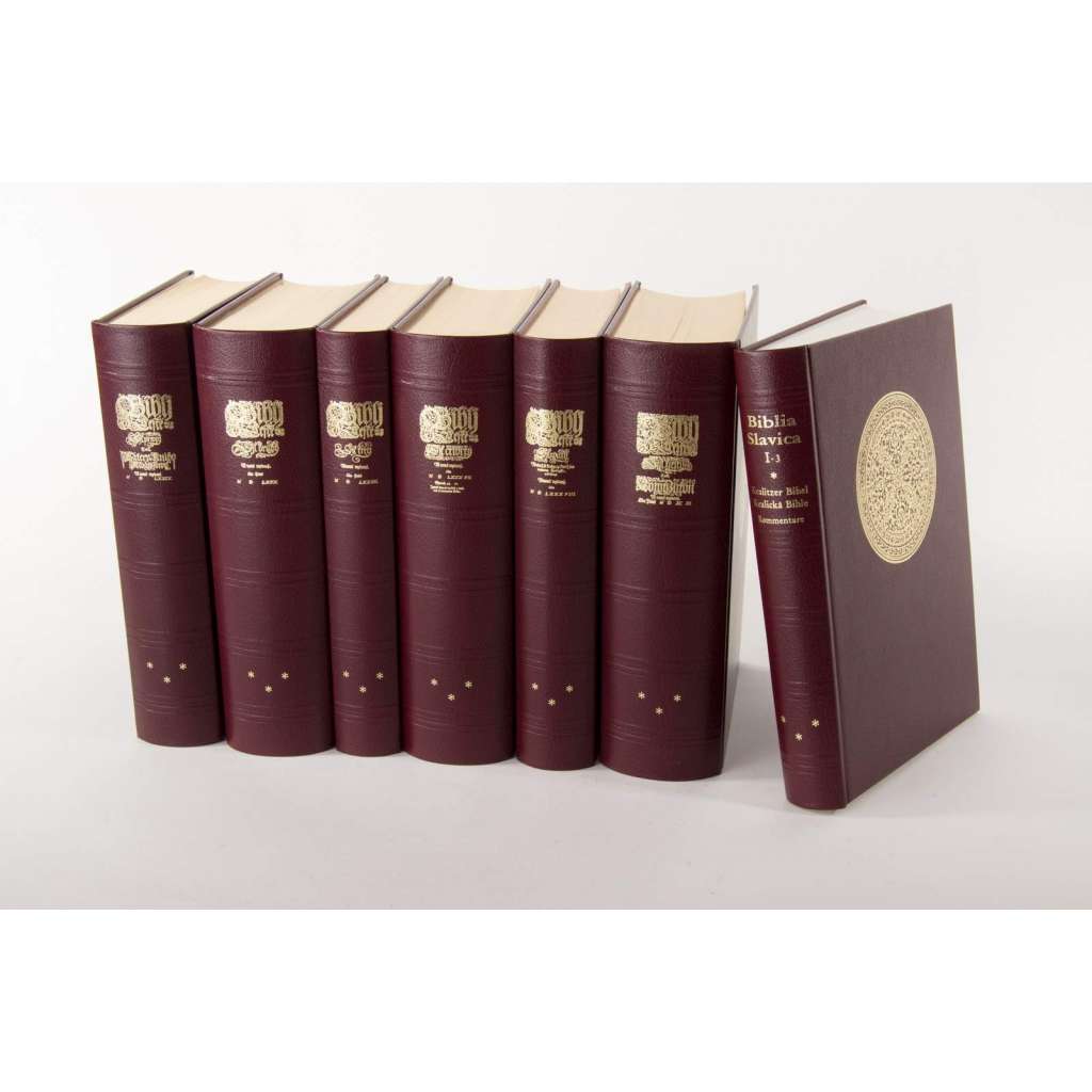 Bible kralická - šestidílná (faksimile+komentář = 7 svazků) Biblia Slavica Tschechische Bibeln, Bd. 3 (POSLEDNÍ KUSY) KRÁSNÉ VAZBY