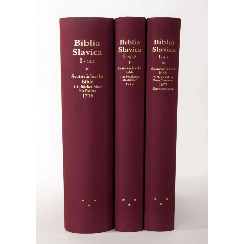 Svatováclavská bible - třídílná (faksimile) - KRÁSNÉ VAZBY- Biblia Slavica, Tschechische Bibeln, Bd. 4 (POSLEDNÍ KUSY)