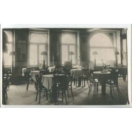 Louny, hotel Union, hospoda restaurace interiér