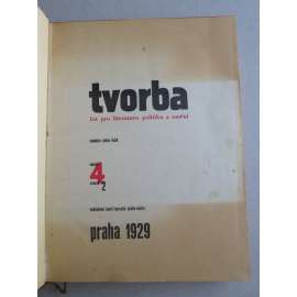 Tvorba, časopis, ročník 4, svazek 2 (1929) - List pro literaturu, politiku a umění + Rozsévačka