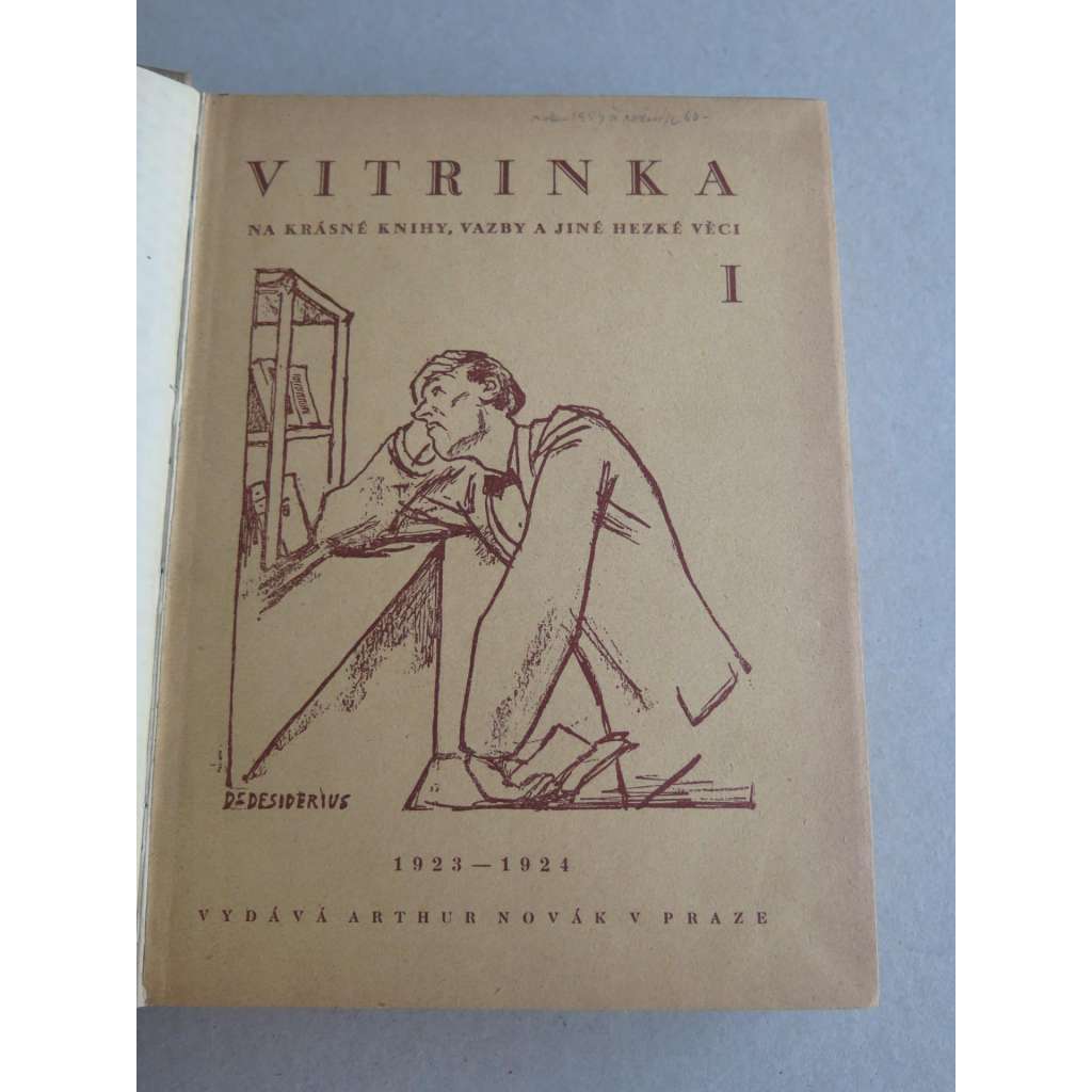 Vitrinka na krásné knihy, vazby a jiné hezké věci (časopis), roč. 1., 2. a 3. (1923/24, 1924/25, 1925/26)