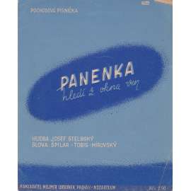 Panenka hledí z okna ven