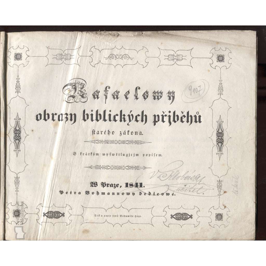 Rafaelovy obrazy biblických příběhů Starého zákona (1841) - 40 obrazů