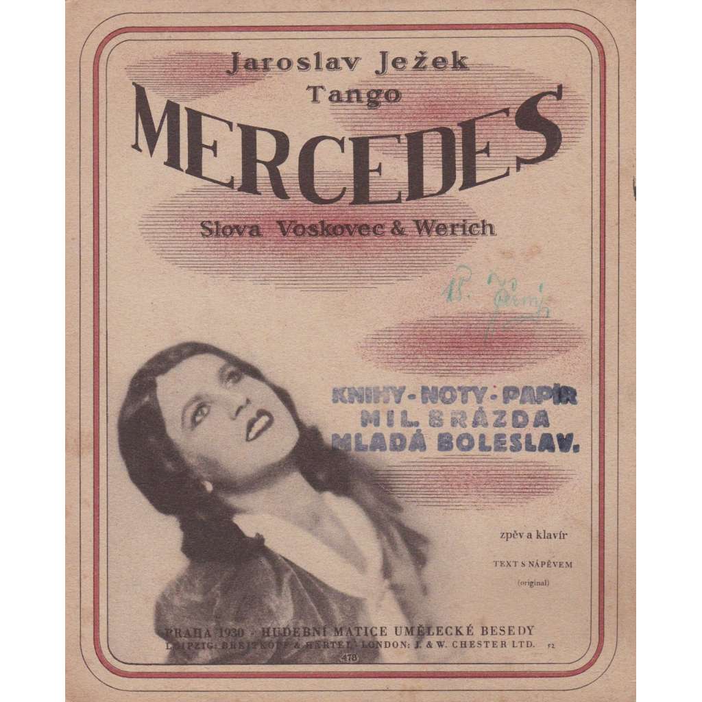 Mercedes (Osvobozené divadlo, tango, Jaroslav Ježek)