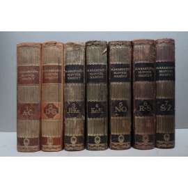 MASARYKŮV SLOVNÍK NAUČNÝ 7 sv. - KOMPLET VAZBY (naučná encyklopedie, první republika)