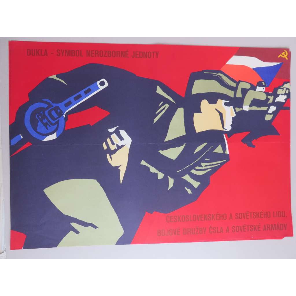 Plakát - Dukla - armáda - komunismus, propaganda