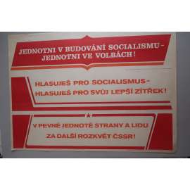 Plakát - volby - socialismus - komunismus, propaganda