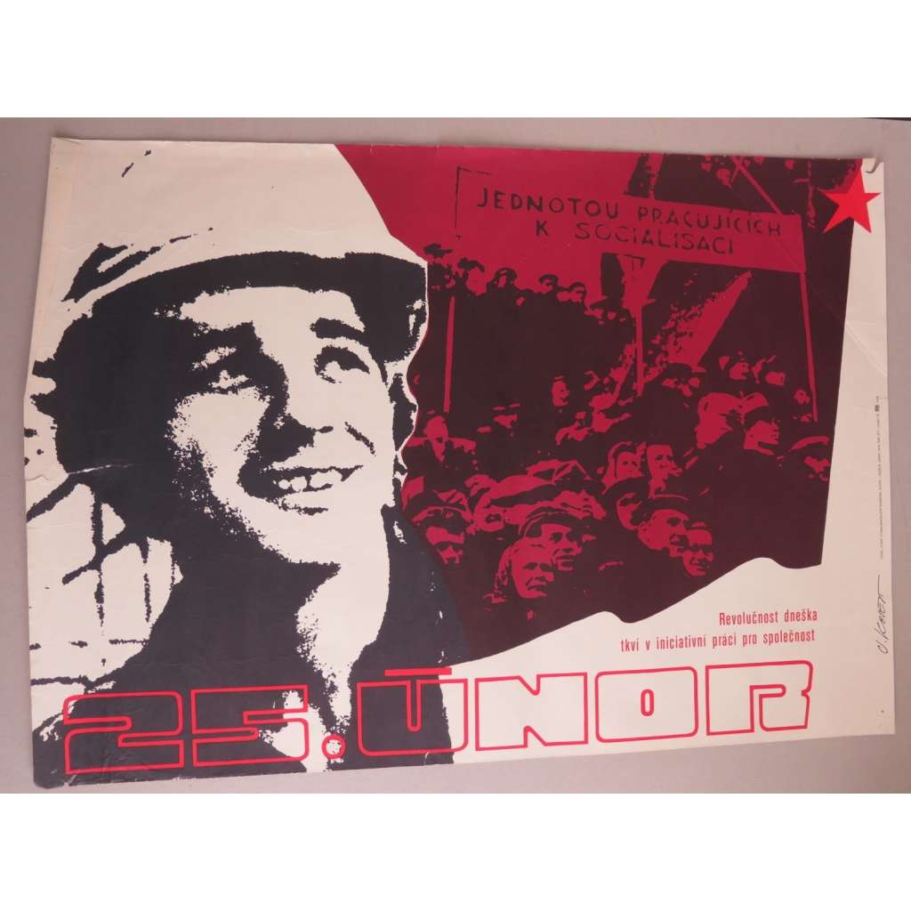 Plakát - Vítězný únor - výročí - komunismus, propaganda