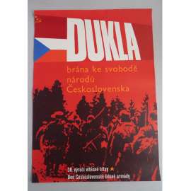 Plakát - Dukla - den armády - komunismus, propaganda