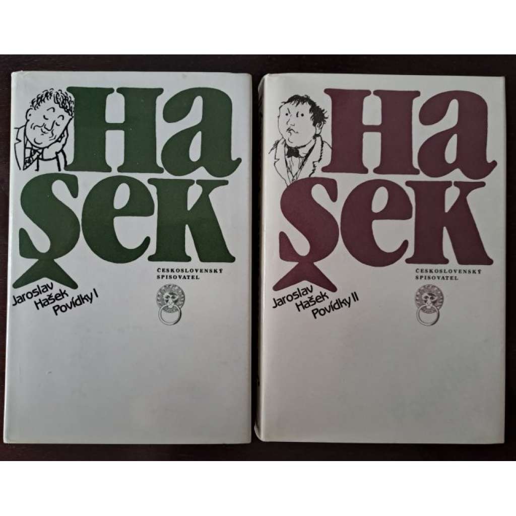 Povídky I. a II. (komplet 2 svazky) Jaroslav Hašek [Povídky, satiry, humoresky, Dějiny strany mírného pokroku v mezích zákona]
