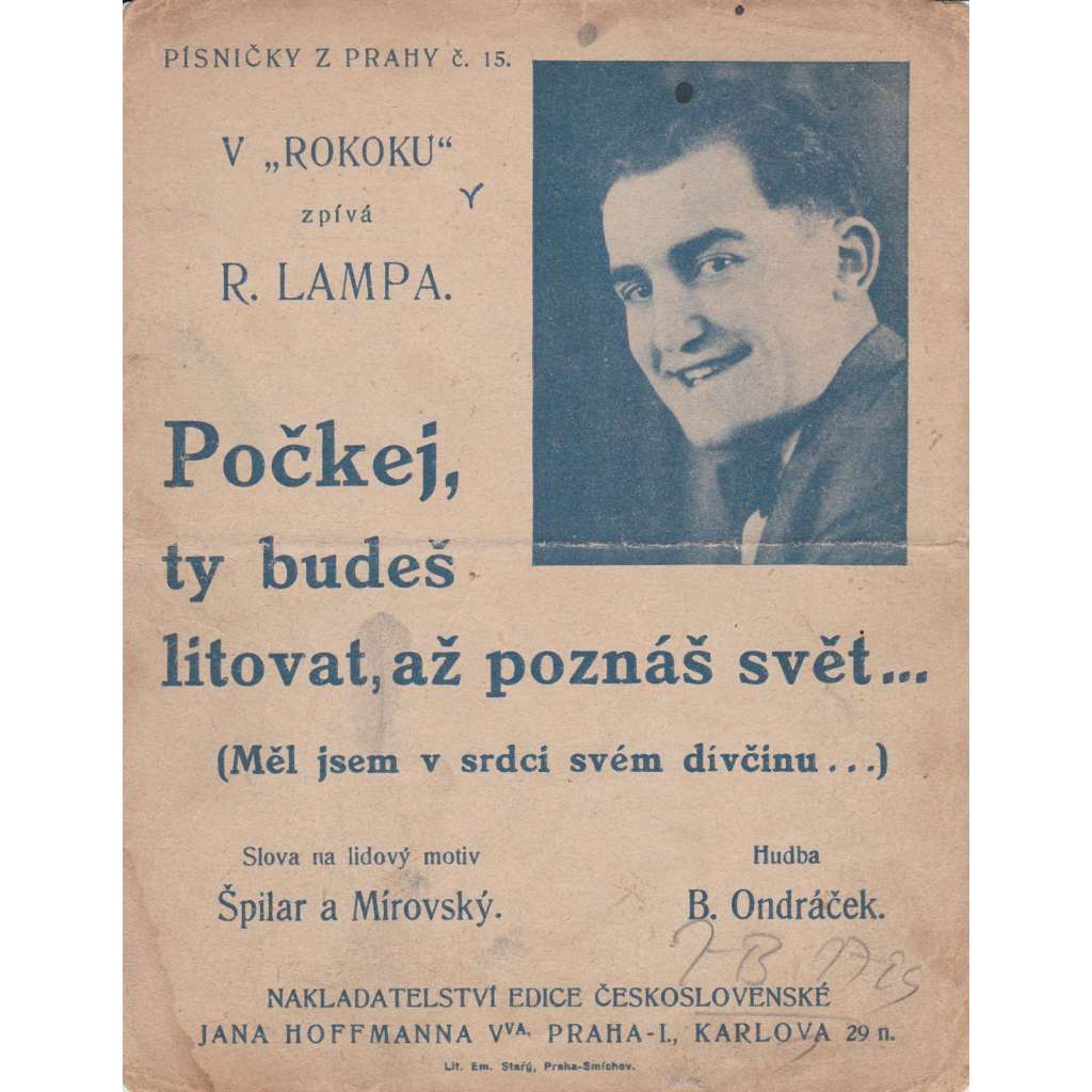 Měl jsem v srdci svém dívčinu...