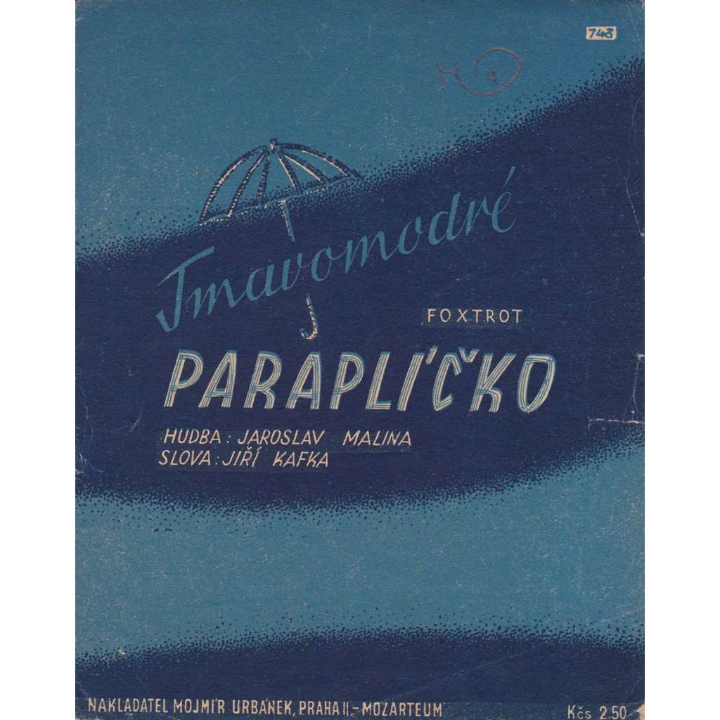 Tmavomodré paraplíčko
