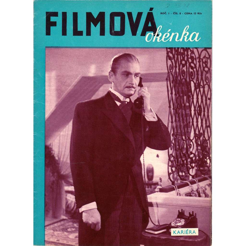 Kariéra. Filmová okénka - list náročného filmového diváka. Ročník I, číslo 8.