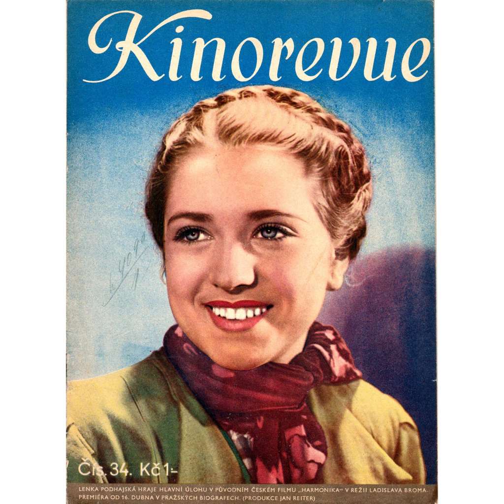 Kinorevue - filmový týdeník.  Číslo 34.