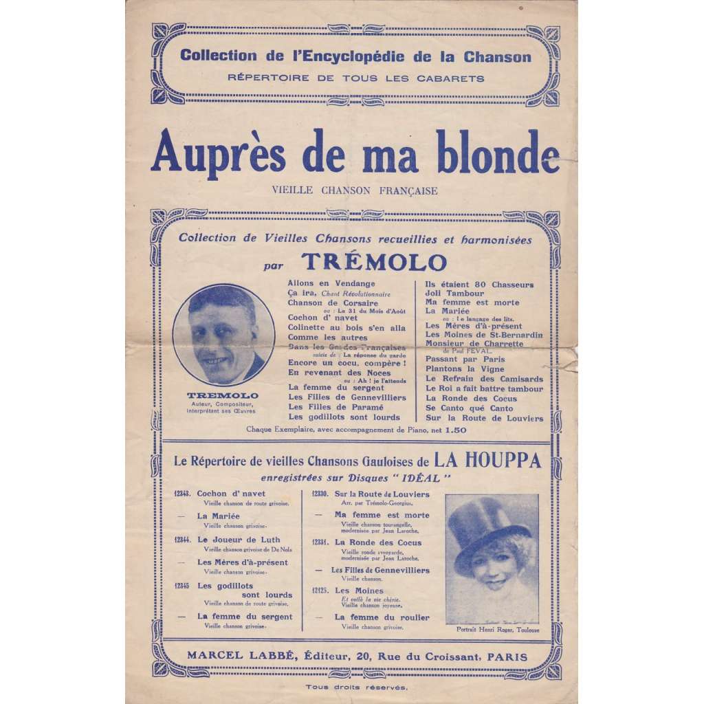 Auprés de ma blonde (francouzsky)