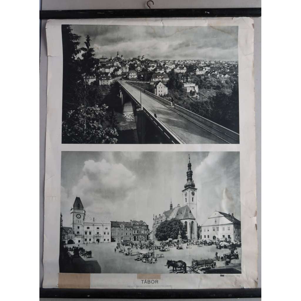 Město Tábor - školní plakát - výukový obraz  (1933)