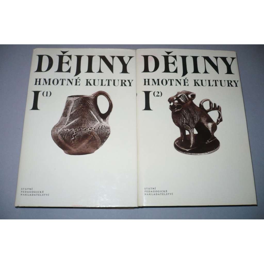 Dějiny hmotné kultury I/ 1,2 [český středověk - vesnice, zemědělství, hospodářství, obdělávání půdy, usedlosti, hrady, tvrze, města, řemesla, stavby, architektura, měšťanský dům, interiér, doprava, strava, oděv, obuv zábava textil hornictví kostely mlýny]