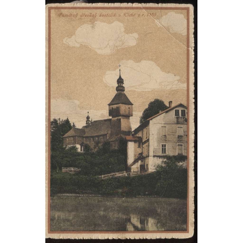 Tichá, Frenštát, Nový Jičín, kostel zaniklý (pošk.)