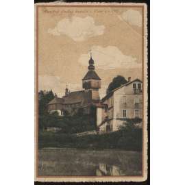 Tichá, Frenštát, Nový Jičín, kostel zaniklý (pošk.)