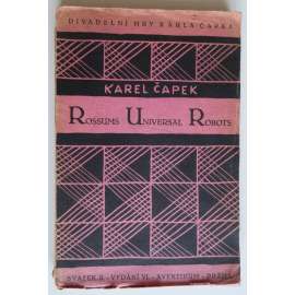 R. U. R. [Rossum's Universal Robots; VI. vydání 1924; obálka Josef Čapek]