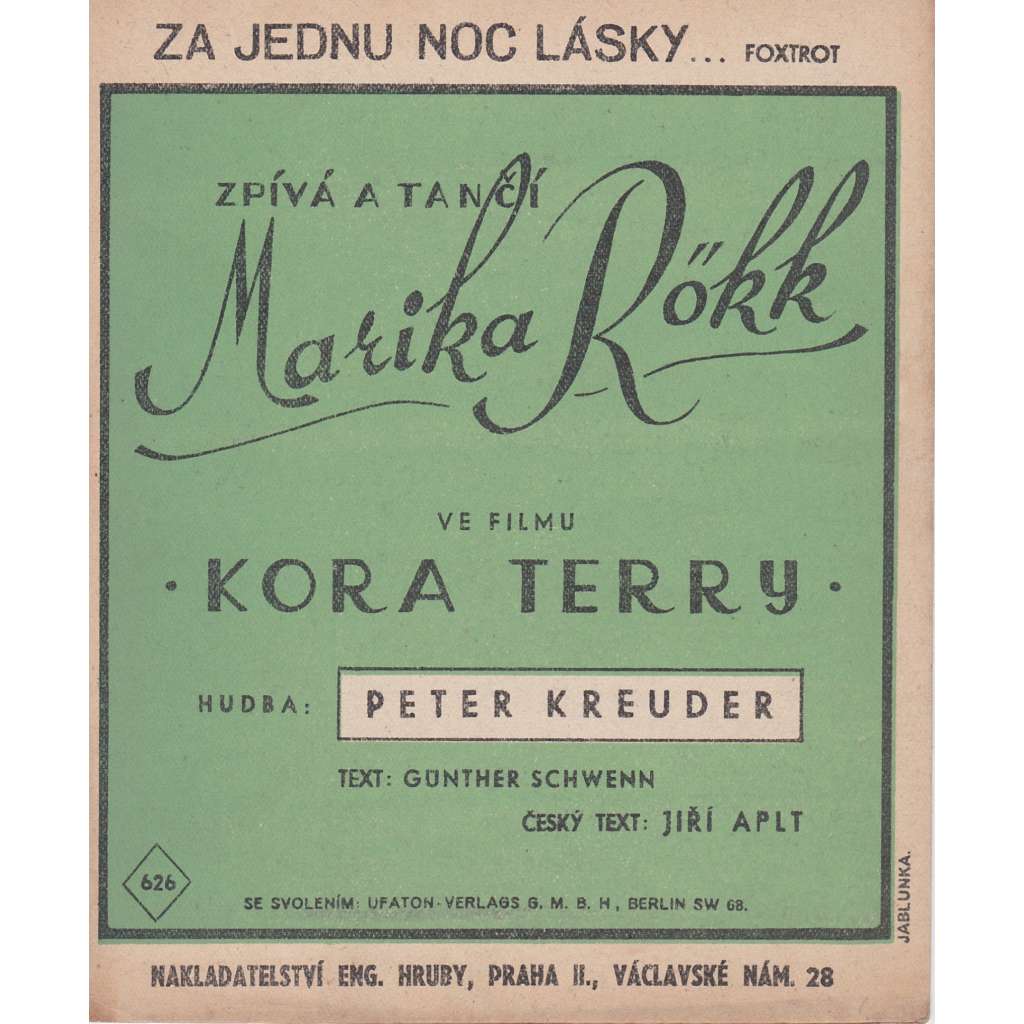Za jednu noc lásky...