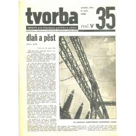 Tvorba, ročník V. (4.9.1930). Týdeník pro literaturu, politiku a umění (časopis)