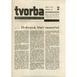 Tvorba, ročník XIV. (2.8.1945). Týdeník pro literaturu a politiku (časopis)