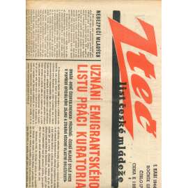 Zteč. List české mládeže. Ročník III., číslo 17 (1.9.1944) - noviny (vyd. Kuratorium, protektorát) - List nové generace