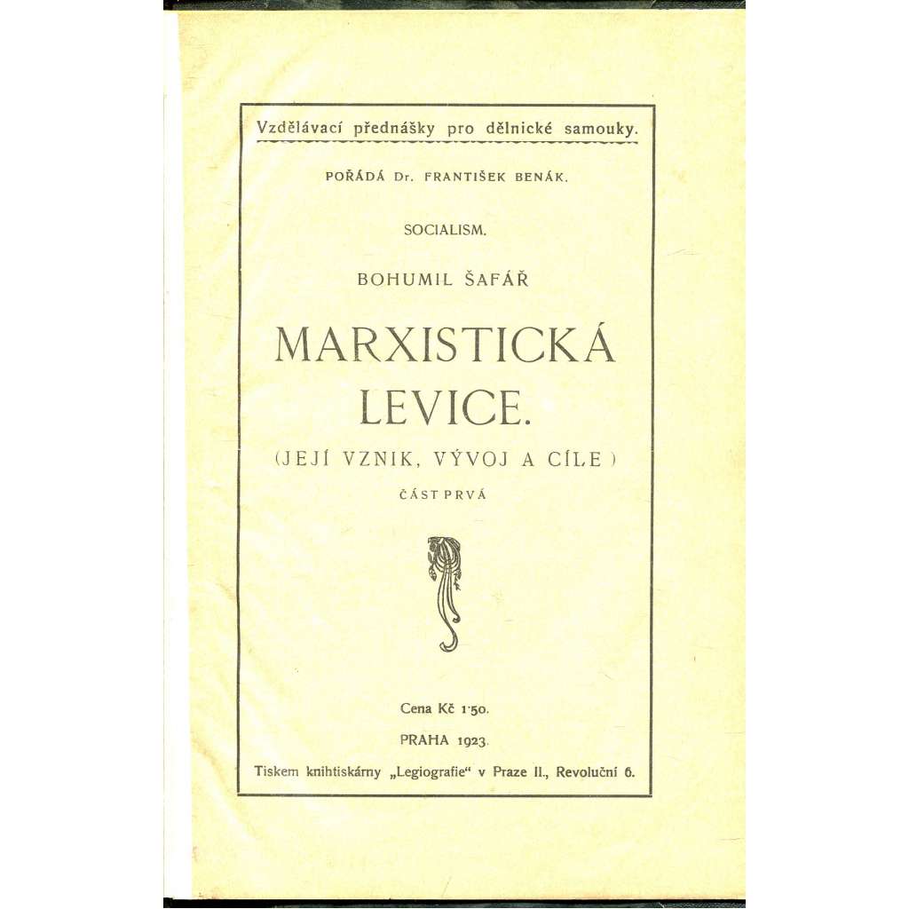 Marxistická levice (její vznik, vývoj a cíle)