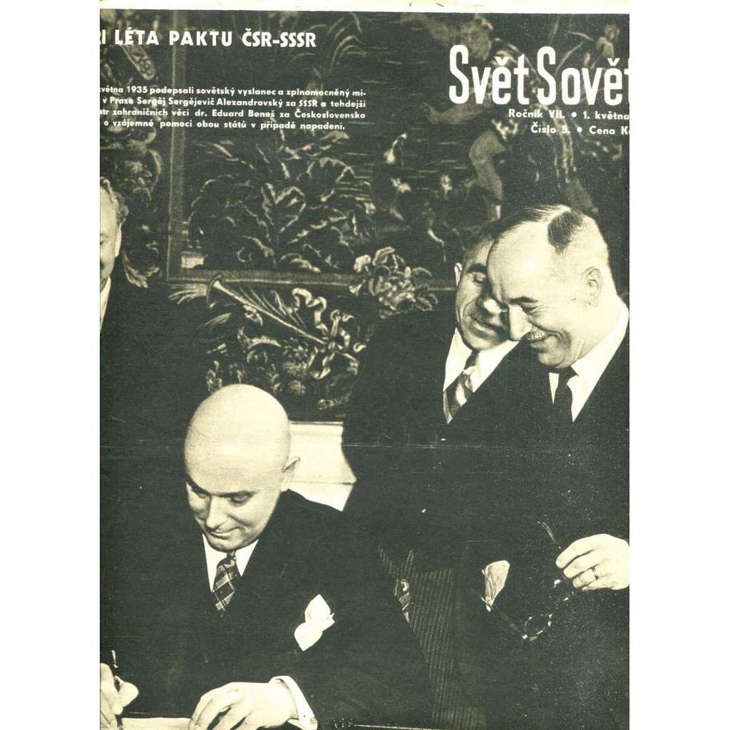 Svět sovětů, ročník VII., číslo 5/1938 (časopis, noviny)