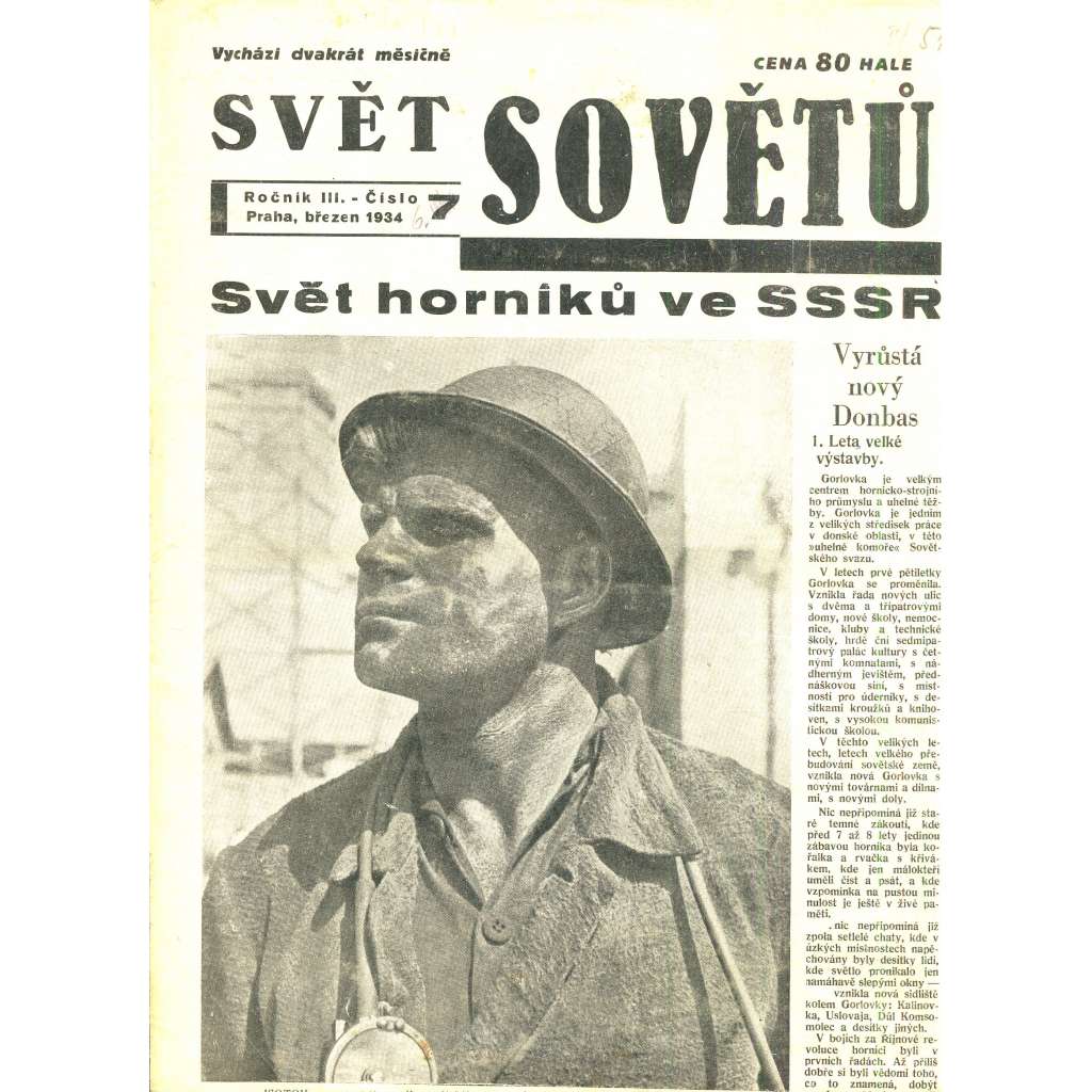 Svět sovětů, ročník III., číslo 6/1934 (časopis, noviny)