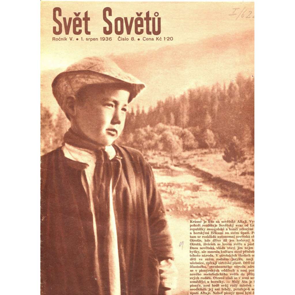 Svět sovětů, ročník V., číslo 8/1936 (časopis, noviny)