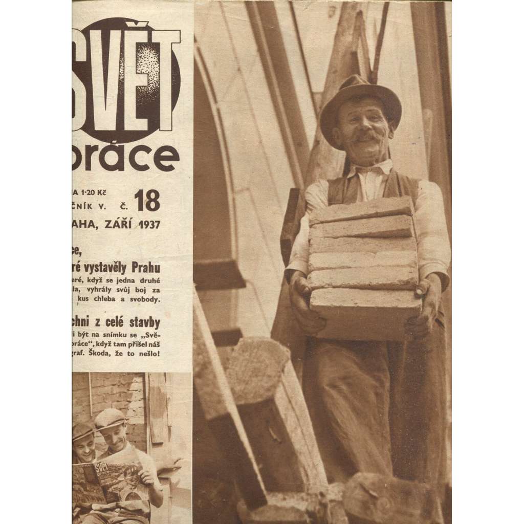 Svět práce, ročník V., číslo 18/1937 (časopis, noviny)