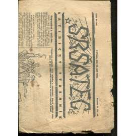 Sršatec, ročník III., číslo 44/1923. Satirický týdenník (časopis, noviny) - pošk.