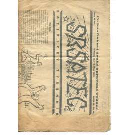 Sršatec, ročník III., číslo 49/1923. Satirický týdenník (časopis, noviny) - pošk.