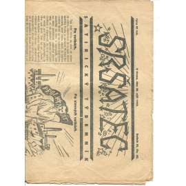 Sršatec, ročník III., číslo 45/1923. Satirický týdenník (časopis, noviny)