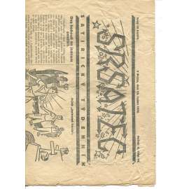 Sršatec, ročník II., číslo 10/1922. Satirický týdenník (časopis, noviny)