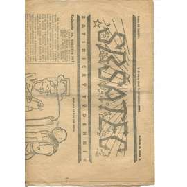 Sršatec, ročník II., číslo 3/1921. Satirický týdenník (časopis, noviny)