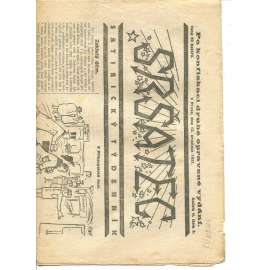 Sršatec, ročník II., číslo 5/1921. Satirický týdenník (časopis, noviny)